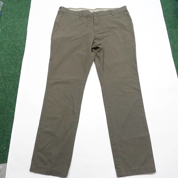 Columbia Pants Men's Size 40W/34L Gray Mid-Rise Slash Pockets Chino 100% Cotton - Picture 1 of 10
